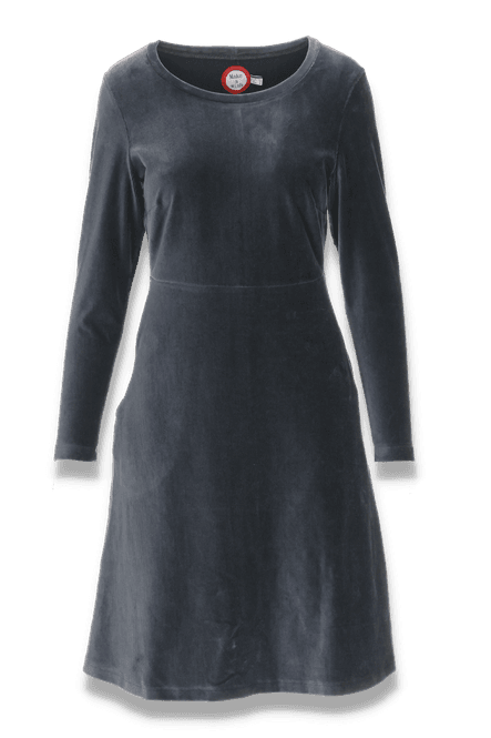 Huvudbild Anja basklänning i  grå babycord