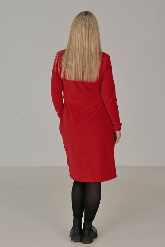 Elsi röd basklänning