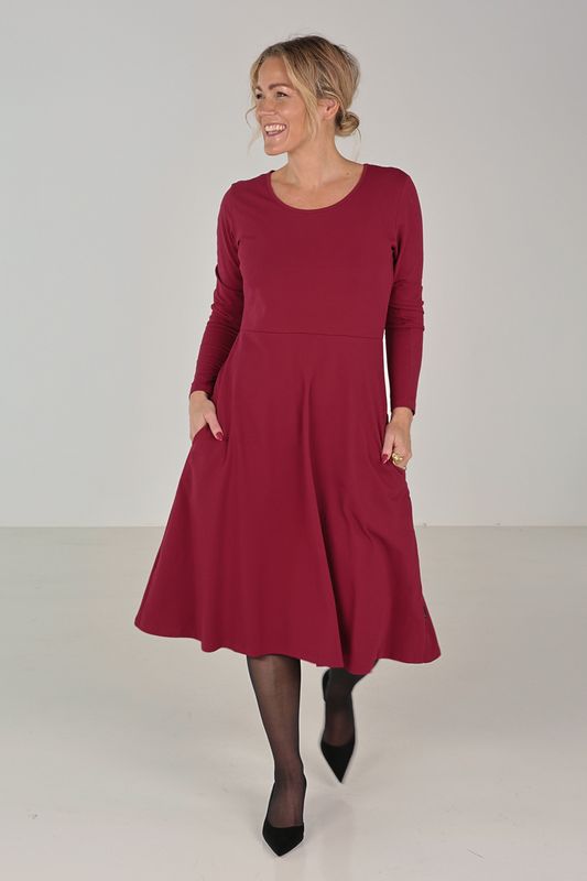 Siren burgundy basklänning