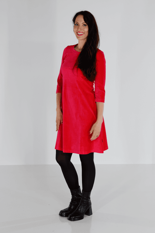 Elli klänning babycord pink