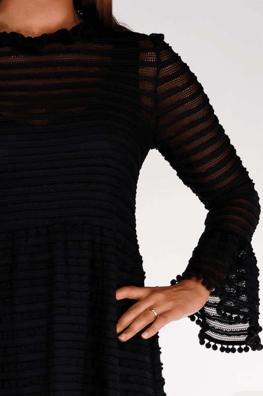 Stine elegant svart festklänning 