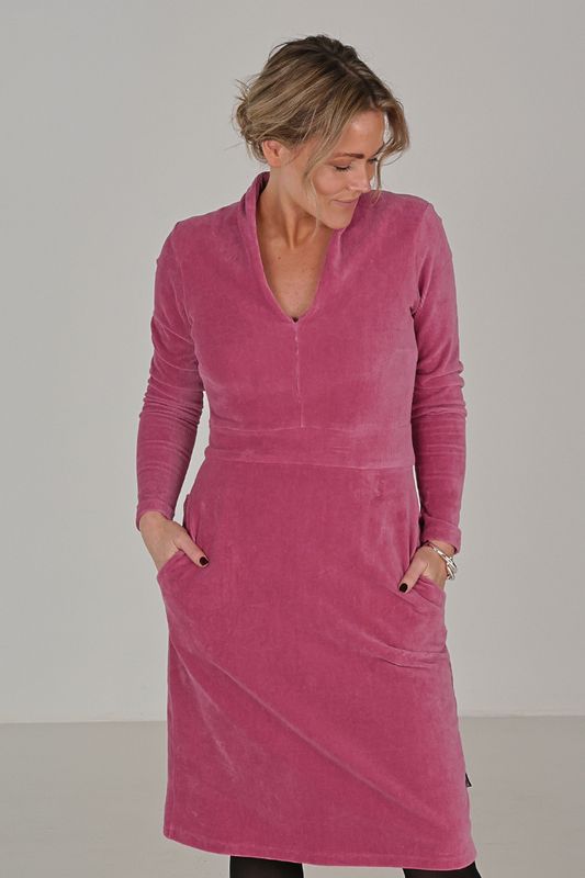 Elsi dusty pink basklänning