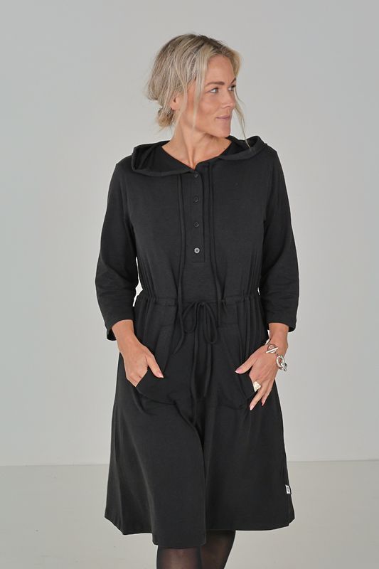 Elsa svart bambu klänning 