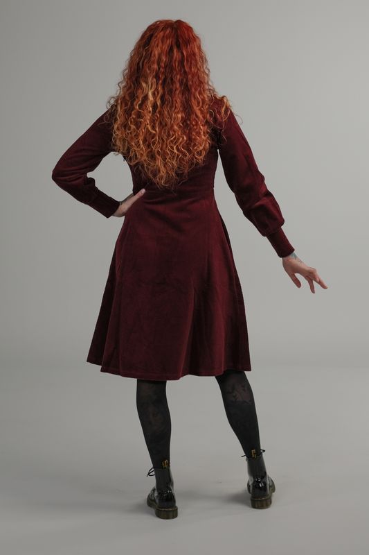 Gabrielle plum klänning