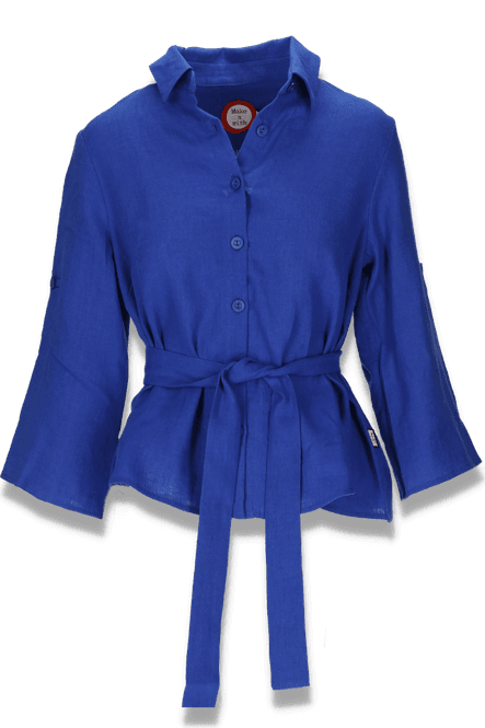 Huvudbild Linn kungsblå linneskjorta