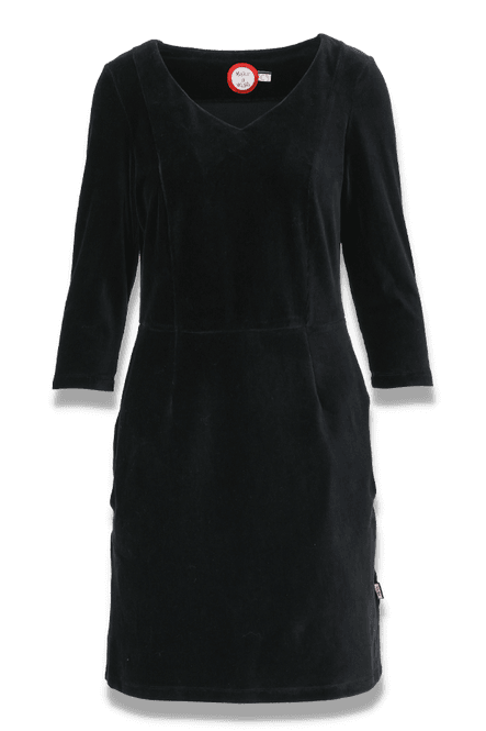 Huvudbild Annelise svart babycord klänning