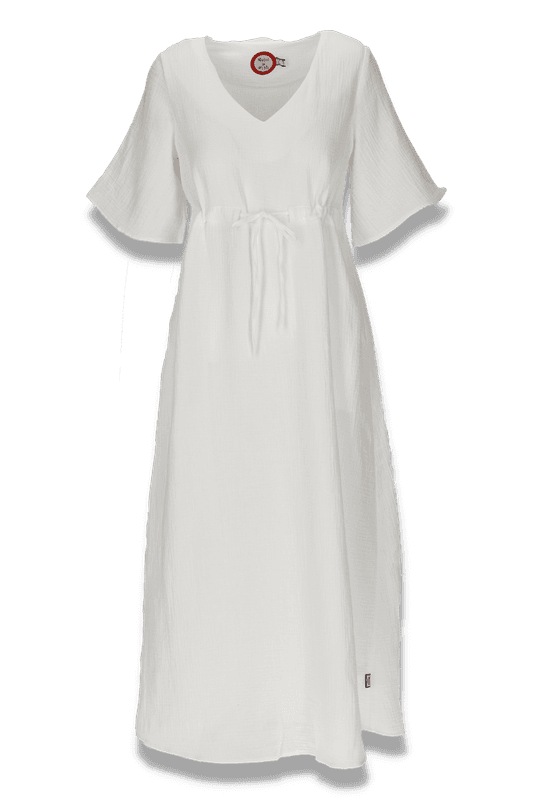 Eira vit boho chic klänning