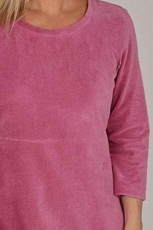 Elli klänning babycord dusty pink