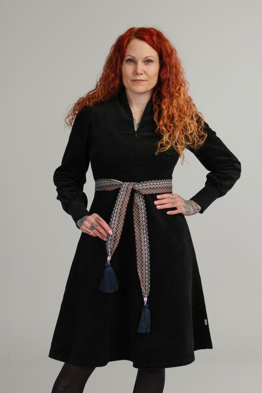 Belt ribbon blue multicolor 4,5 cm