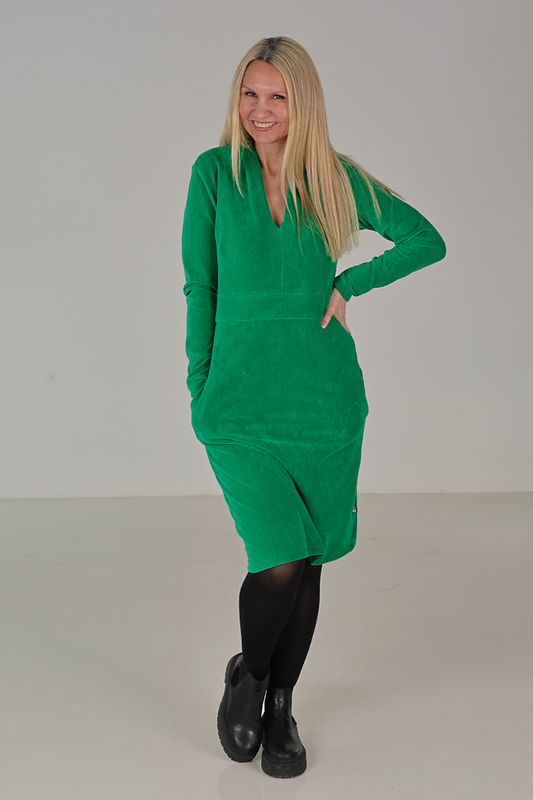 Elsi grön basklänning