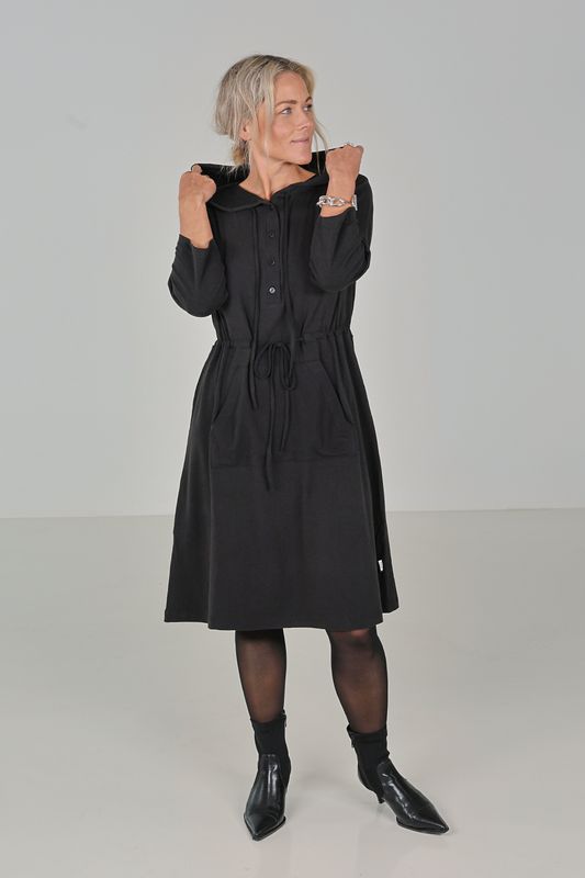 Elsa svart bambu klänning 