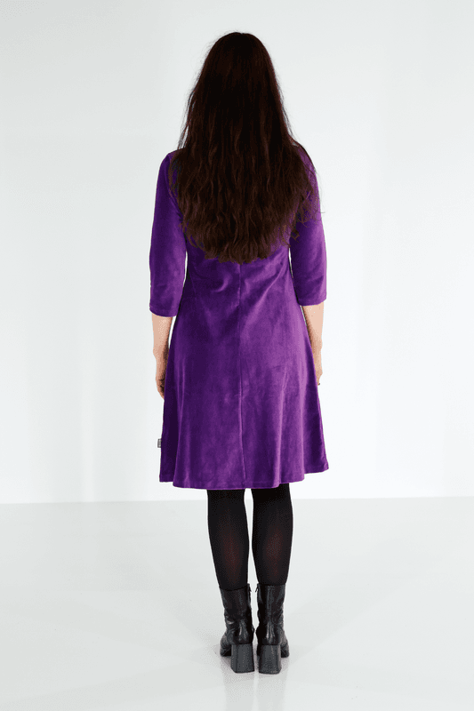 Elli violet klänning babycord 