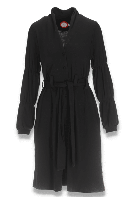 Huvudbild Benedikte svart merinoull klänning