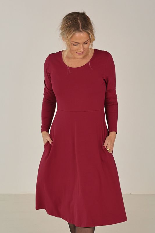 Siren burgundy basklänning